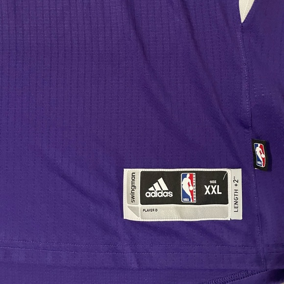 Size XXL Men Demarcus Cousins Sacramento Kings Swingman NBA Basketbal Jersey - Picture 3 of 5